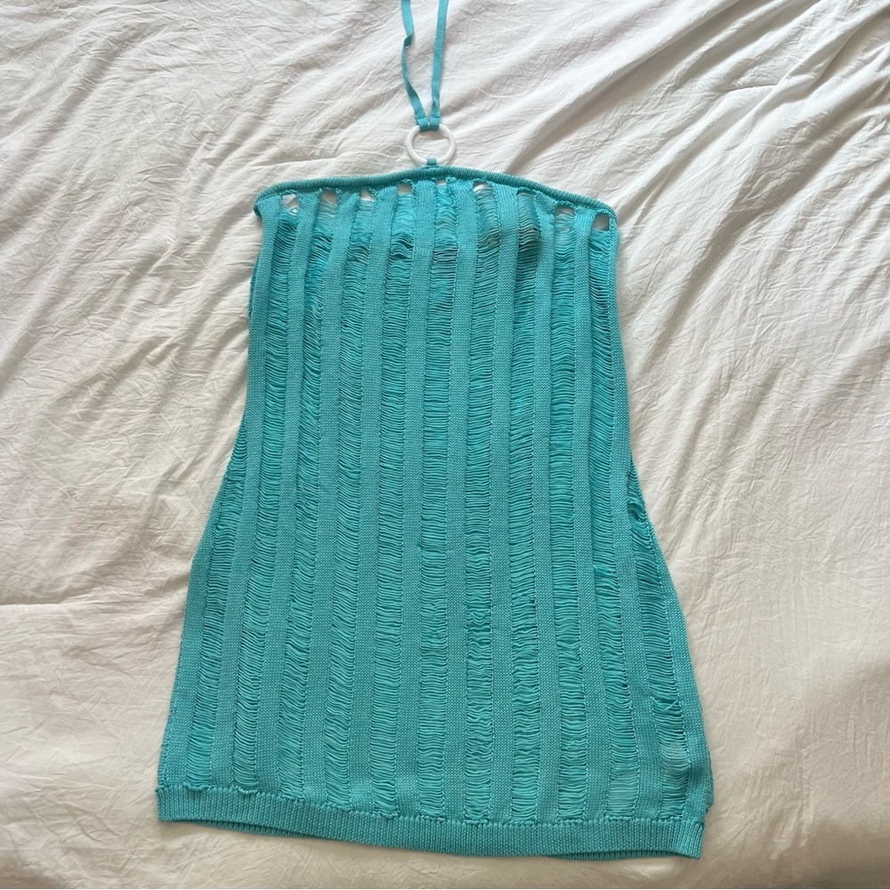 Sexy Blue Cover Up Dress